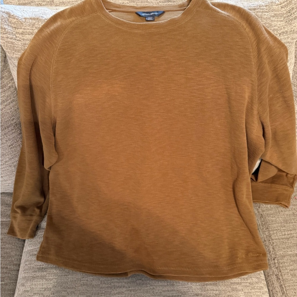 XXL Eddie Bauer tan crew neck